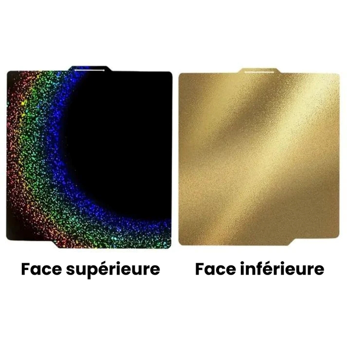 ZIFLEX - Plateau d'Impression pour Bambu Lab - PEY Stars & PEI Textured - 257 x 257 cm