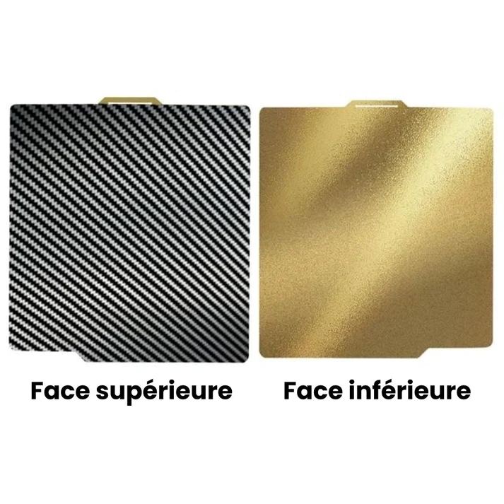 ZIFLEX - Plateau d'Impression pour Bambu Lab - PET & PEI Textured - 257 x 257 cm