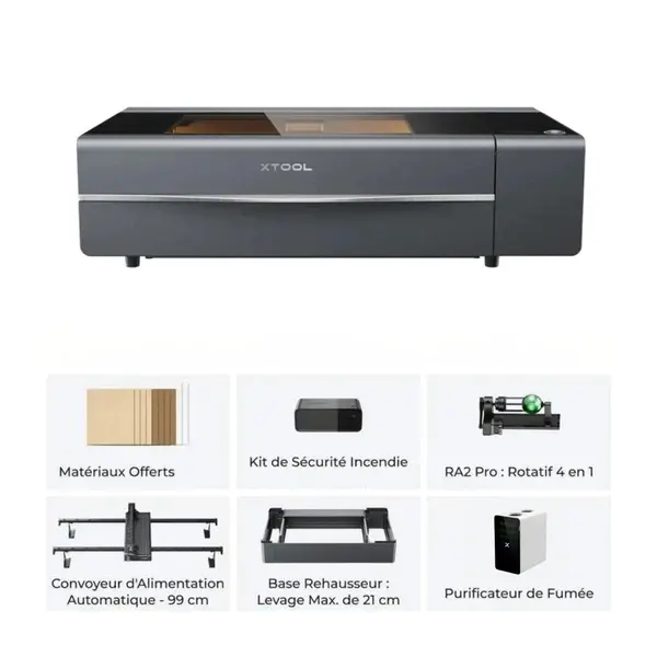 XTOOL - P2S 55W - KIT COMPLET - DÉCOUPEUR LASER