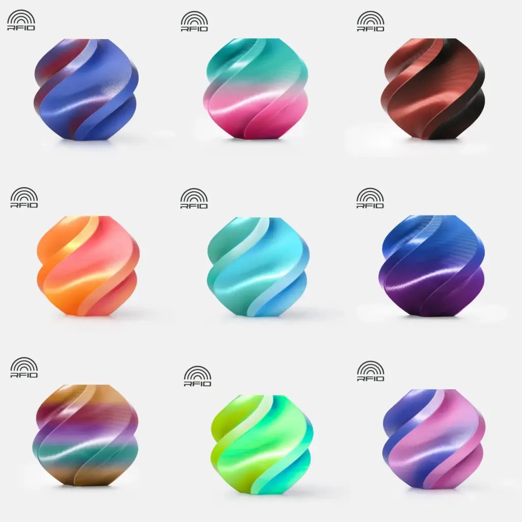 FILAMENT BAMBU LAB PLA SILK MULTI COLOR 1KG - 1.75 MM 