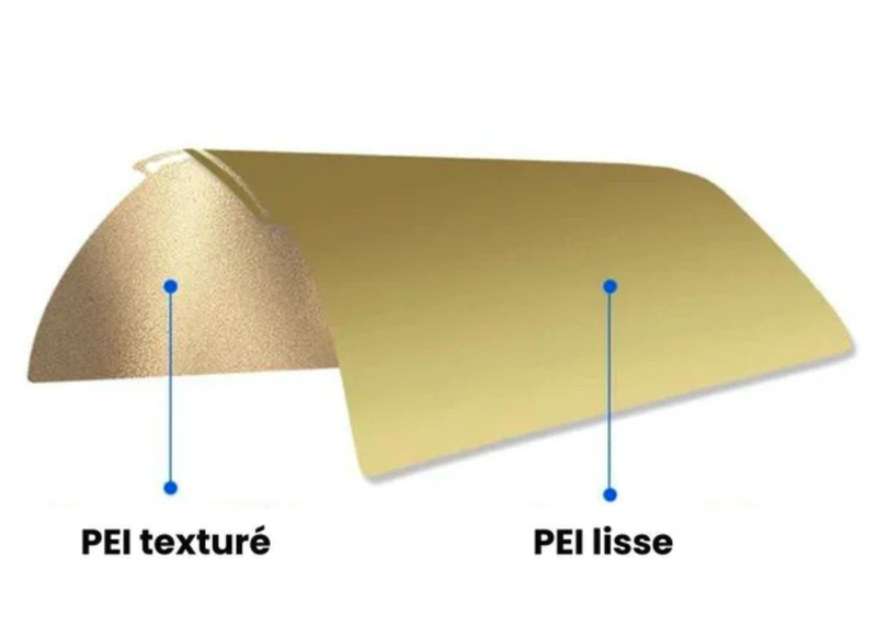 [PNAC00064] ZIFLEX - Plateau d'Impression pour Bambu Lab - PEI Smooth & PEI Textured - 257 x 257 mm